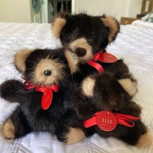 Mink Rare Bears teddy bear family